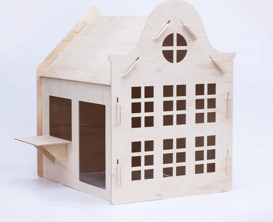 Playhouse wood Durable Wood, Screwless Assembly, A-Grade Birch Plywood.