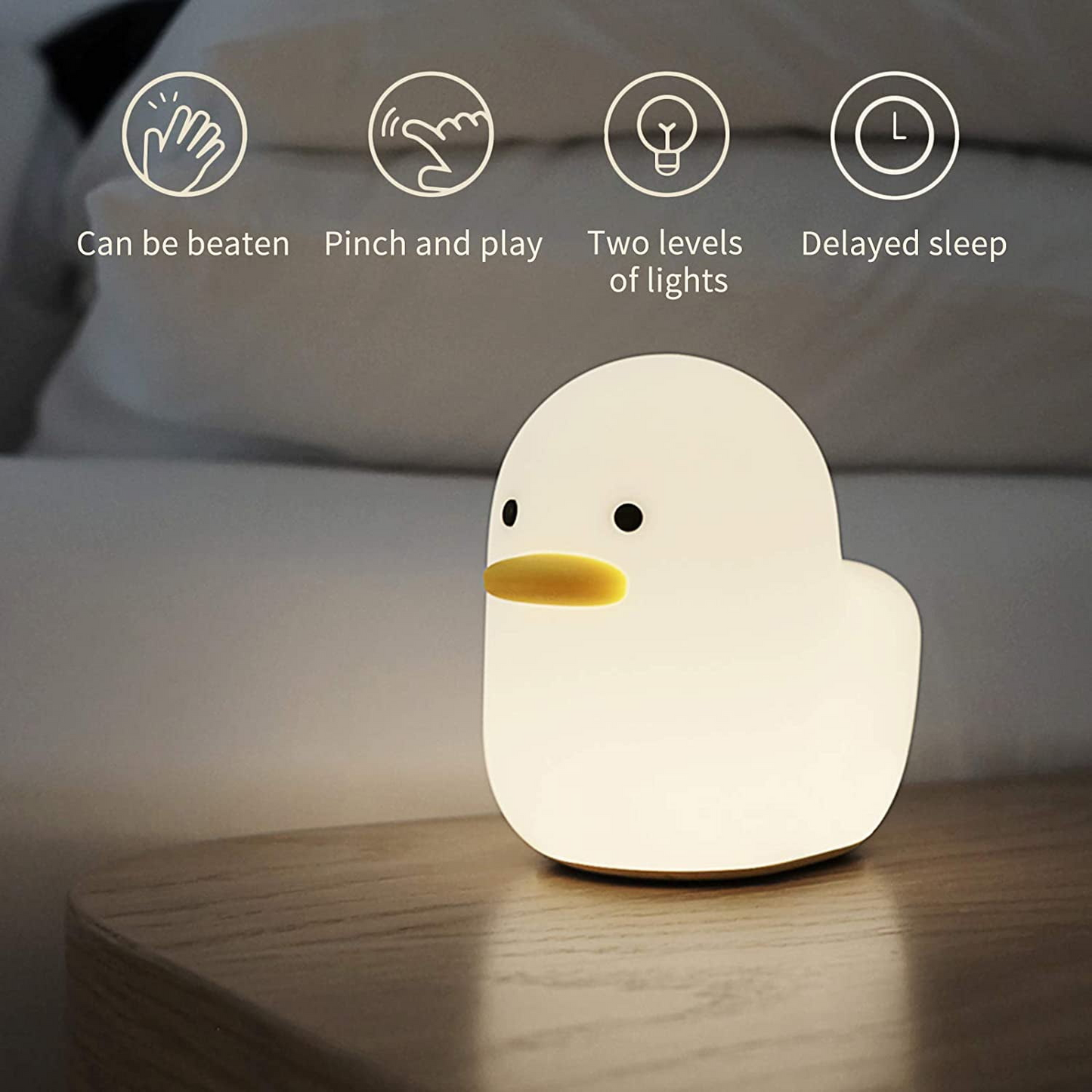 Dull Duck Sleep Lamp – Schattige Silicone Nachtlamp