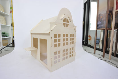 Playhouse wood Durable Wood, Screwless Assembly, A-Grade Birch Plywood.