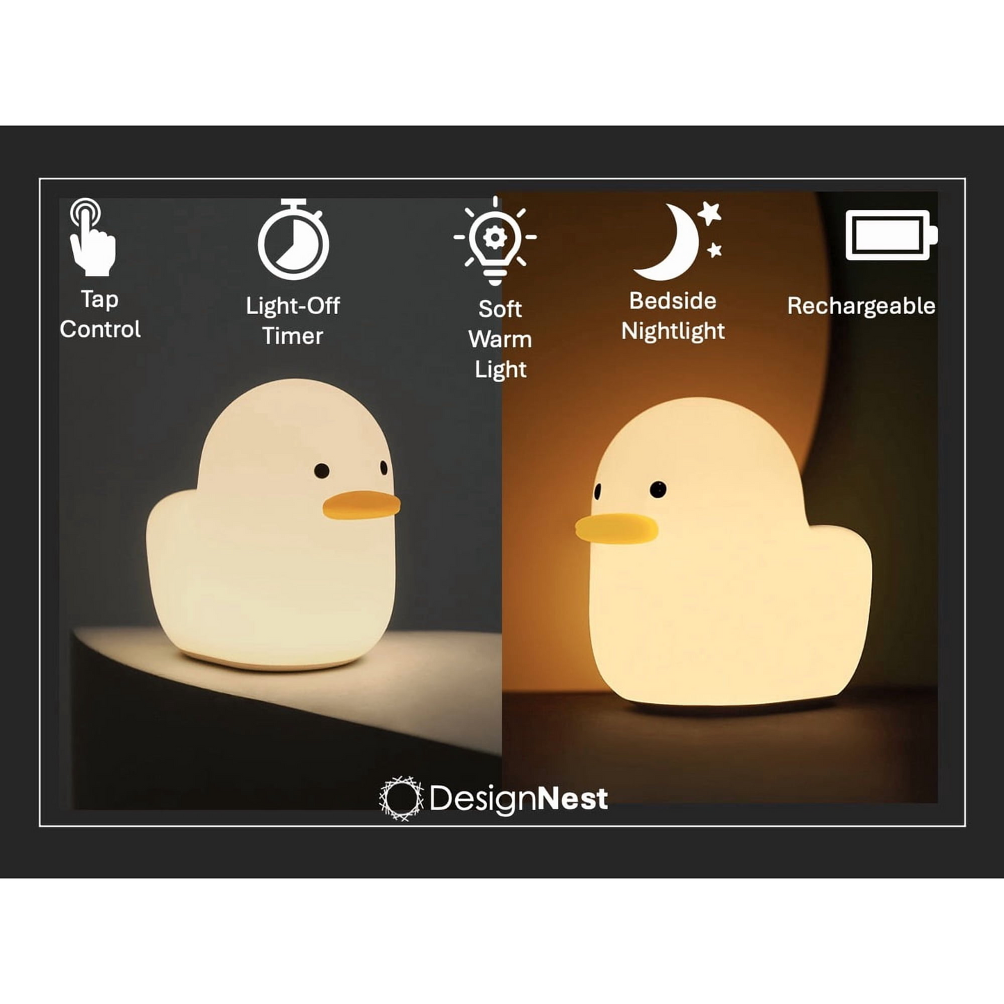 Dull Duck Sleep Lamp – Schattige Silicone Nachtlamp