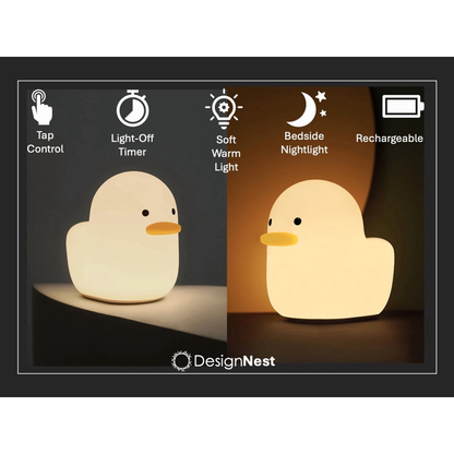 Dull Duck Sleep Lamp – Schattige Silicone Nachtlamp