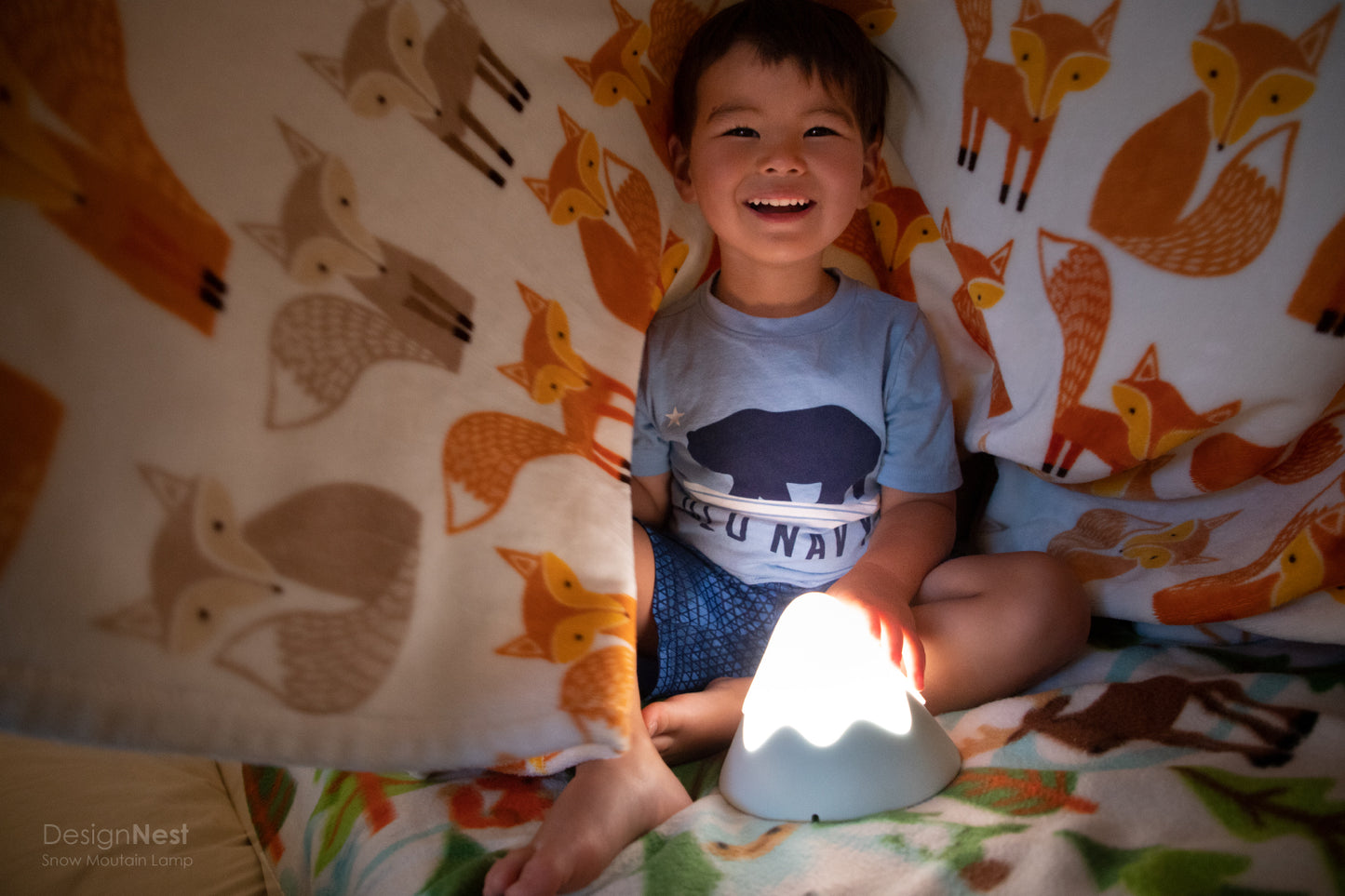 Snow Mountain Lamp – Unieke Nacht Lamp met Knijp functie geïnspireerd op Mount Fuji
