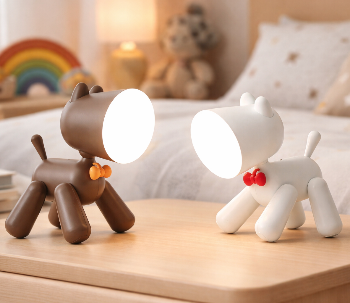 Puppy Nachtlamp – Waggy Puppy LED Lamp Oplaadbaar & Verstelbaar