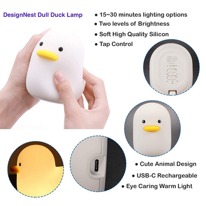 Dull Duck Sleep Lamp – Schattige Silicone Nachtlamp