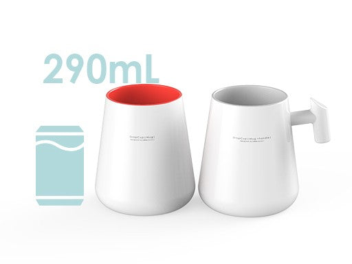 DropCup – 290ml Ceramic Mug, Water-Drop Design, Microwave & Dishwasher Safe