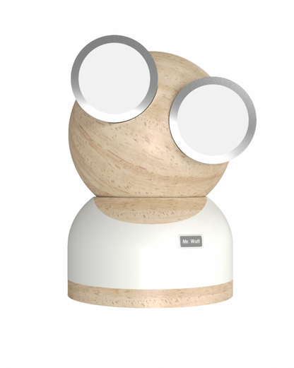 Mr. watt goggle lamp detachable head, rechargeable battery, and touch-sensitive dimmer for whimsical elegance