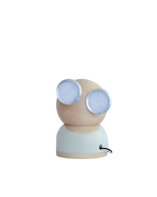 Mr. watt goggle lamp detachable head, rechargeable battery, and touch-sensitive dimmer for whimsical elegance
