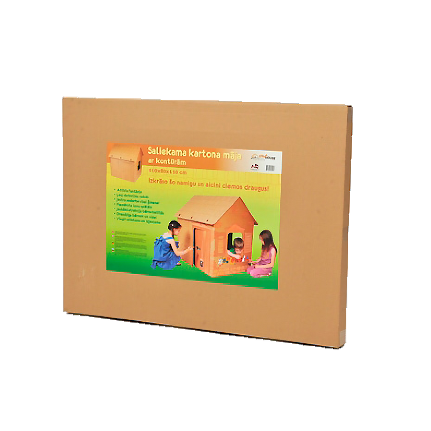AnnaHouse - Kids' Paintable Playhouse with Modern Design for Creative Fun