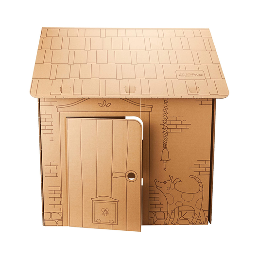 AnnaHouse - Kids' Paintable Playhouse with Modern Design for Creative Fun