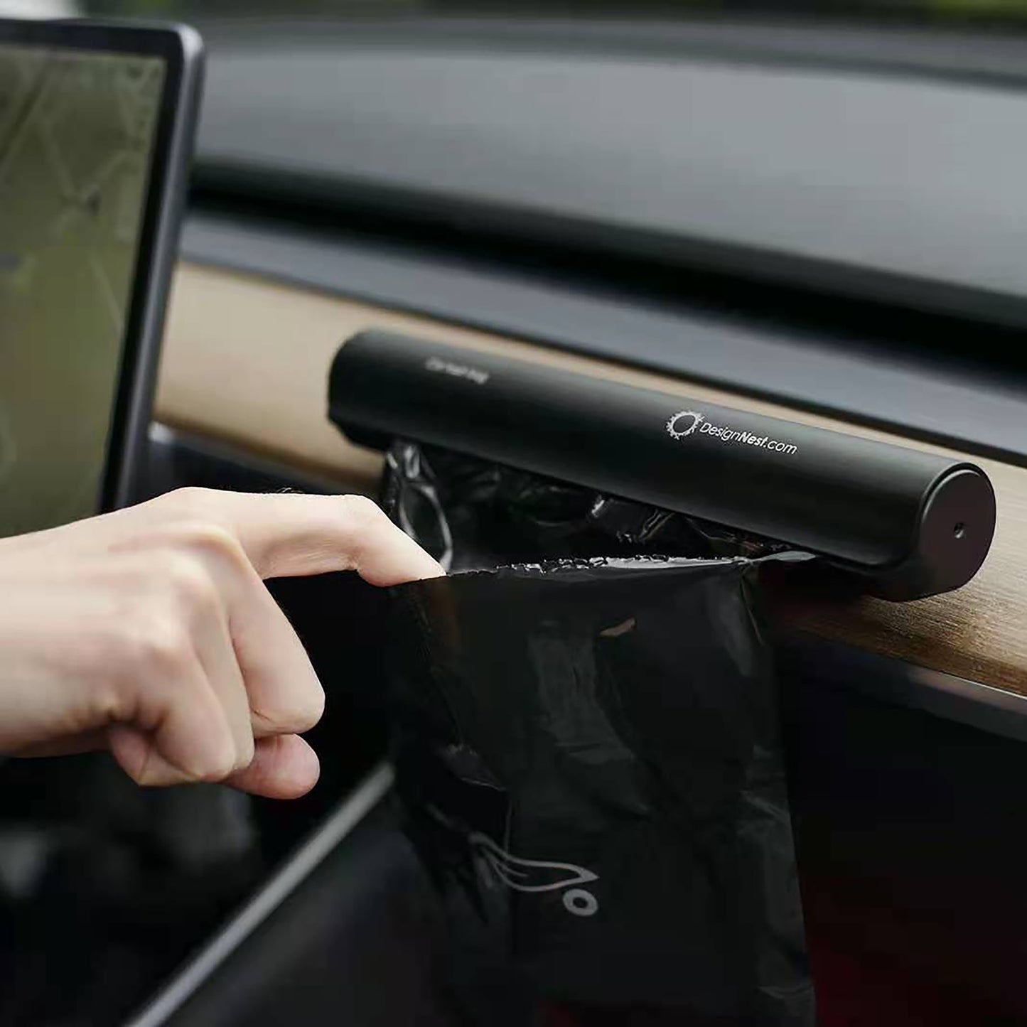 Car Trash Bag - Waterproof, Adjustable Strap, Compact, Easy Install Vehicle Waste Bag