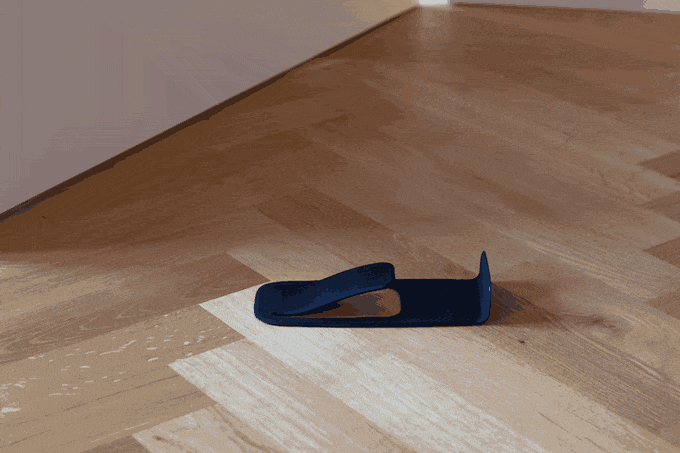 DoorStop SPRING – Compact Door Holder, No Drilling, Adhesive Mount, 42g, 3M Tape