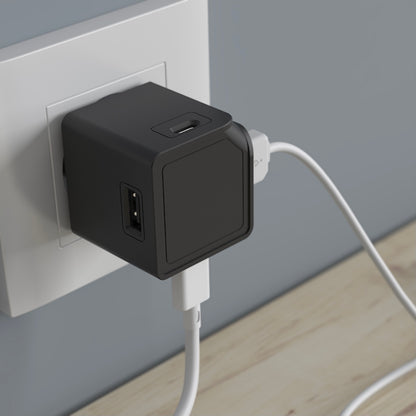 "USBcube Original by DesignNest featuring 3 USB-A ports and 1 USB-C port, in a compact and sleek design."