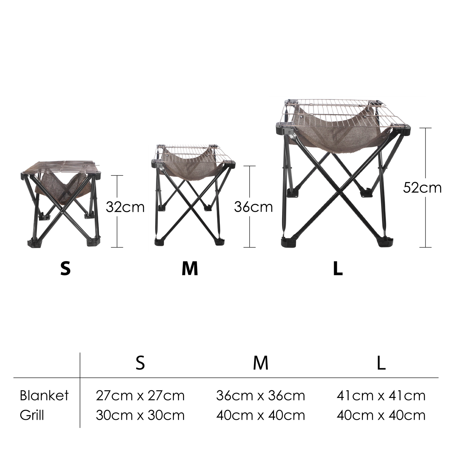 FoldingFire Outdoor BBQ + Grill with Fecralloy® Innovation, Adjustable Height, and Portability!