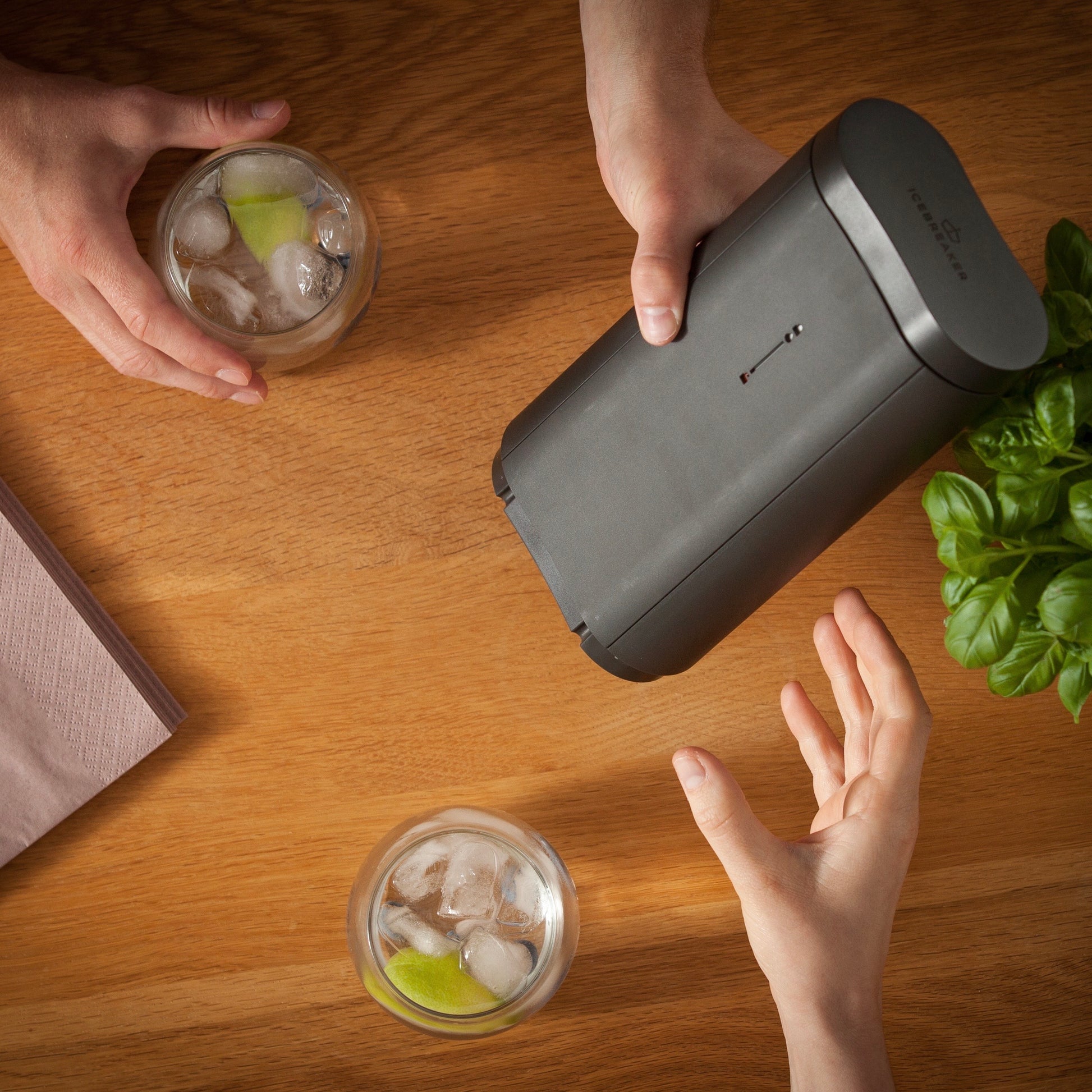 BPA free icecube tray grey 