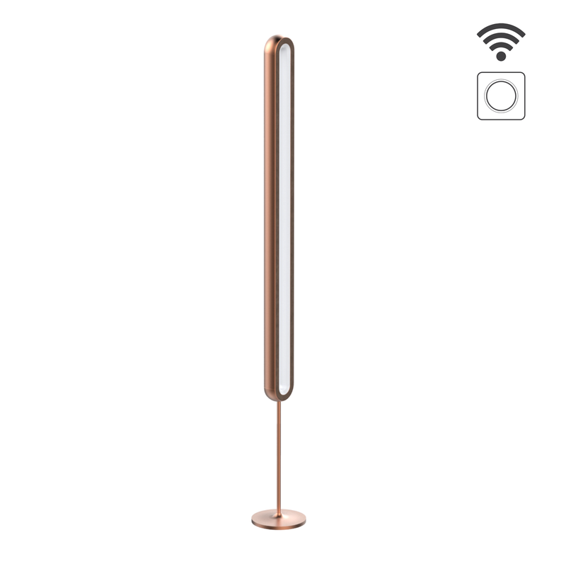 Light Pillar Dimmable Standing Brown 