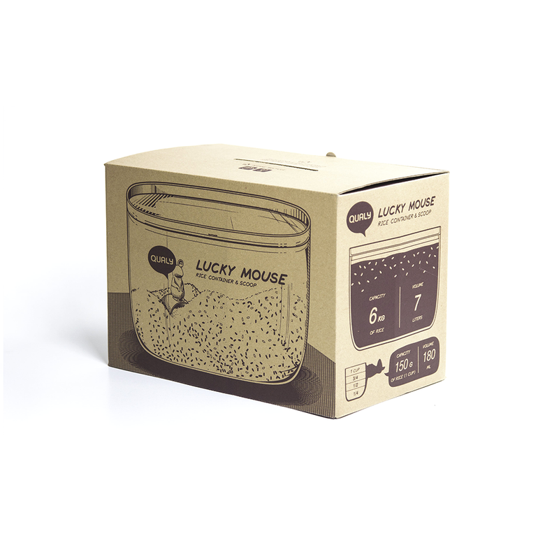 Lucky Mouse Container |Qualy|