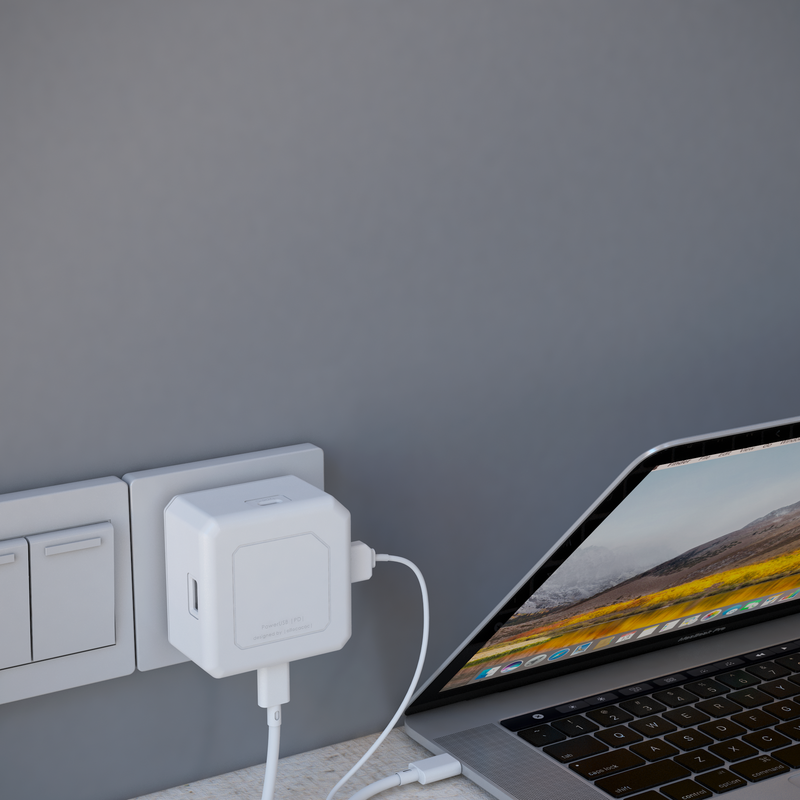 PowerUSB |PD|: 4-Port USB Charger with USB-C PD Port - Fast Charging for Multiple Devices