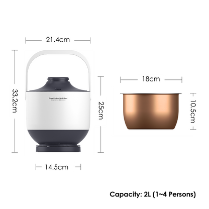 PowerCooker Multi-Use ricecooker white kitchenrobot