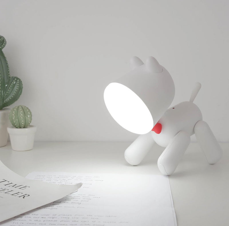 Rechargeable Adjustable LED Puppy Lamp - Cute Table Lamp for Kids, Home, and Office Decor