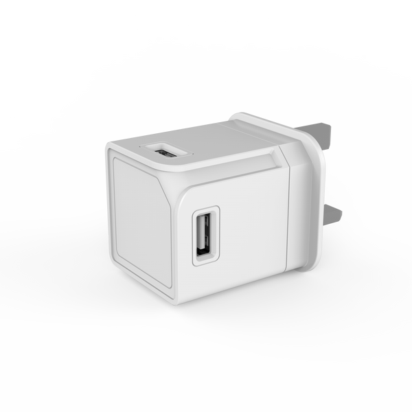 USB-Cube Original: Compact 4-port USB-A hub with high-speed data transfer and smart charging capabilities, featuring a sleek and modern design