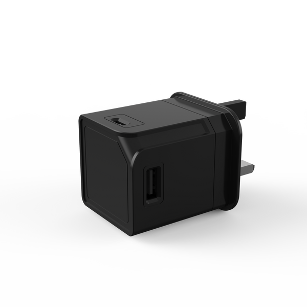 "USBcube Original by DesignNest featuring 3 USB-A ports and 1 USB-C port, in a compact and sleek design."