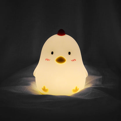ChickenLamp MUID - Silicone LED Lamp in Chicken Shape, Playful Design, 30 cm Tall