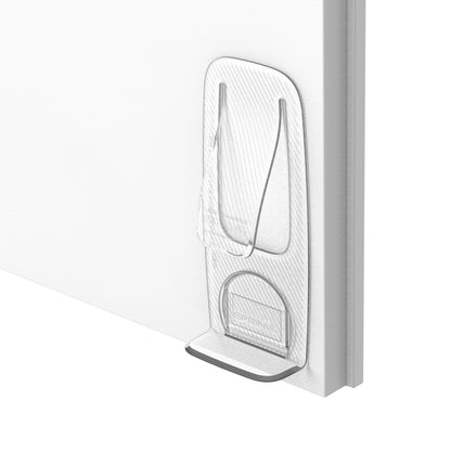 DoorStop SPRING – Compact Door Holder, No Drilling, Adhesive Mount, 42g, 3M Tape