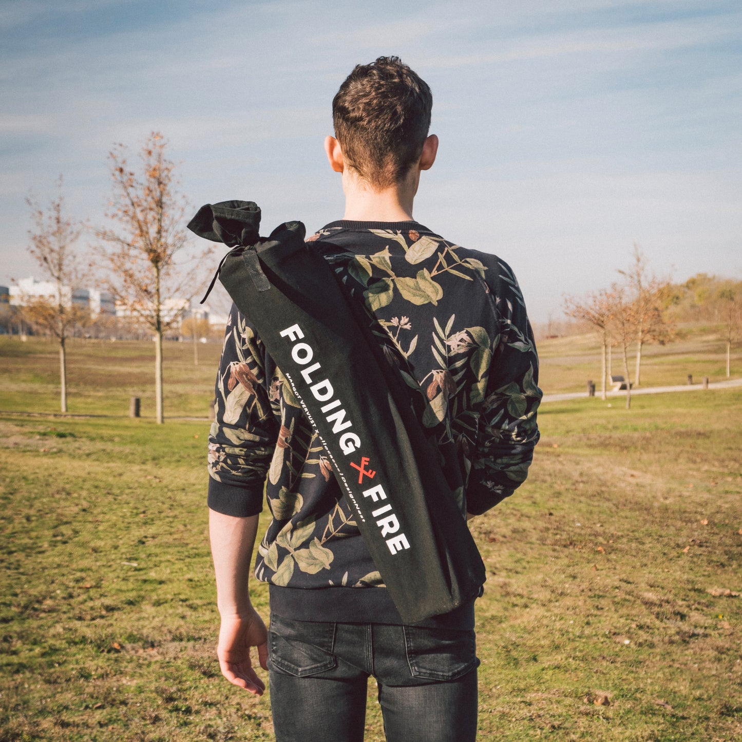 FoldingFire Outdoor BBQ + Grill with Fecralloy® Innovation, Adjustable Height, and Portability!