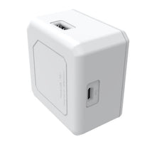 USB-Cube Power 60W USB-PD charger featuring multiple ports for fast and efficient power delivery. Compact design ideal for home or travel use.
