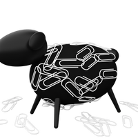 Sheepi Magnetic Paperclip Holder - Allocacoc Europe Online Store