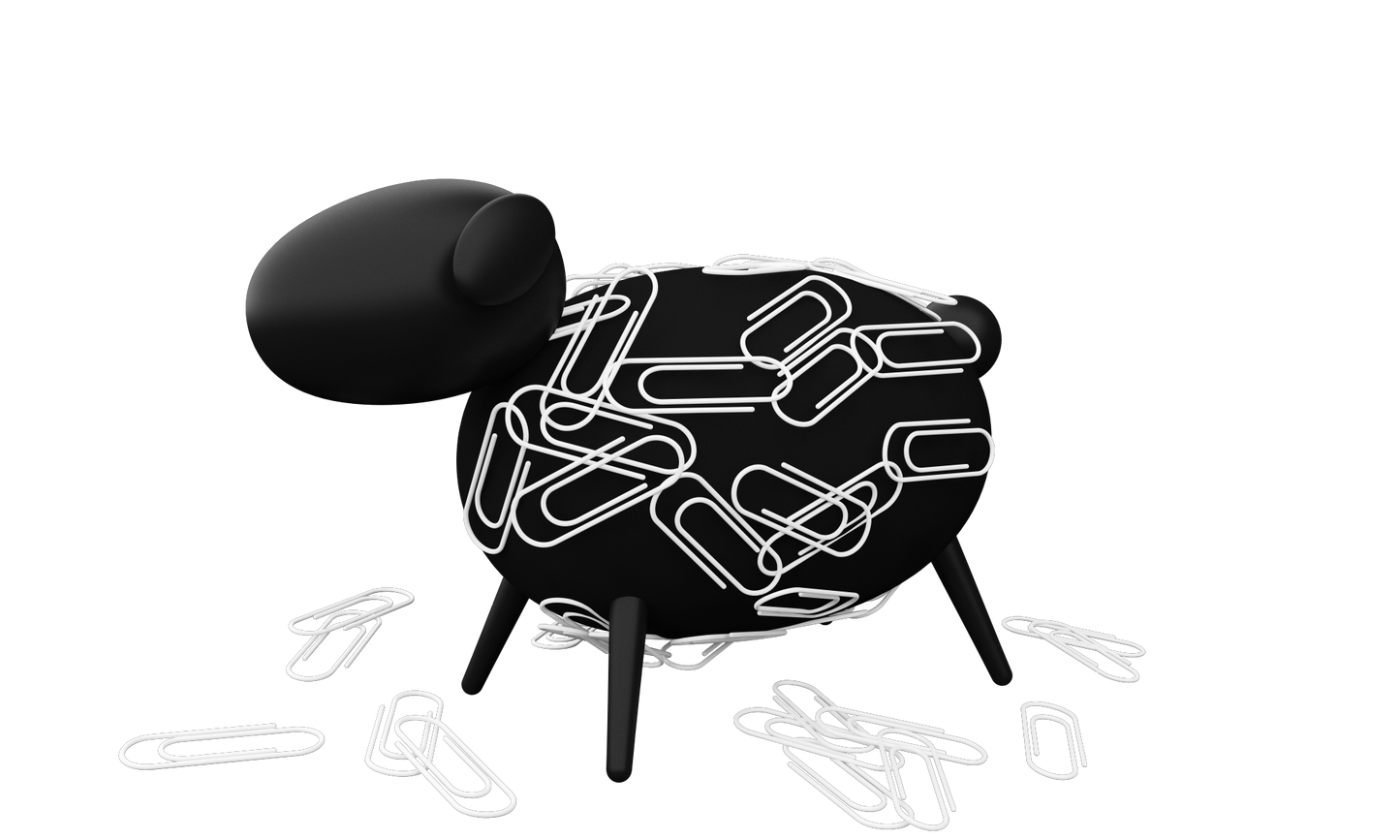 Sheepi Magnetic Paperclip Holder - Allocacoc Europe Online Store