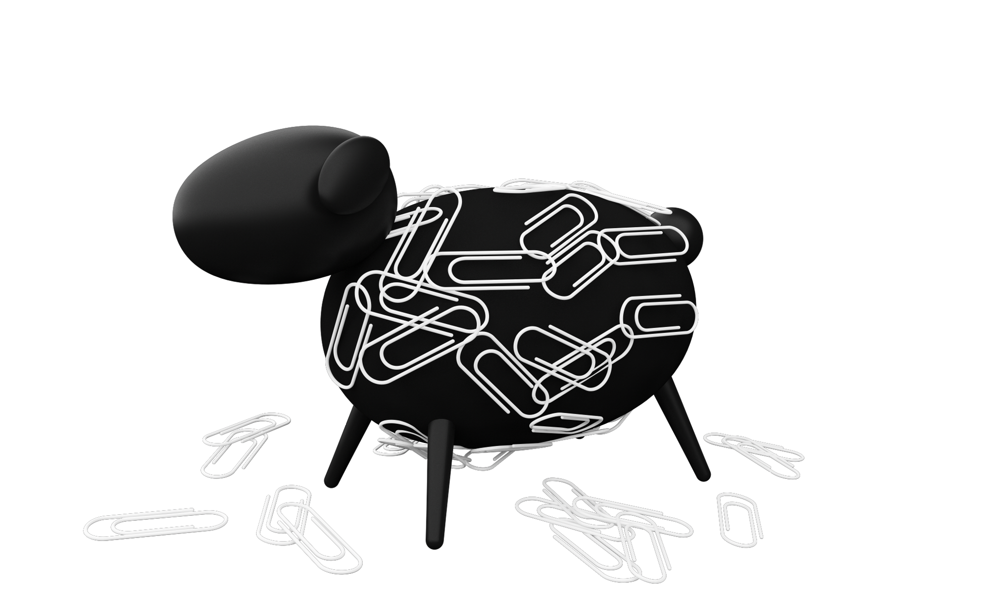 Sheepi Magnetic Paperclip Holder - Allocacoc Europe Online Store