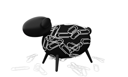 Sheepi Magnetic Paperclip Holder - Allocacoc Europe Online Store